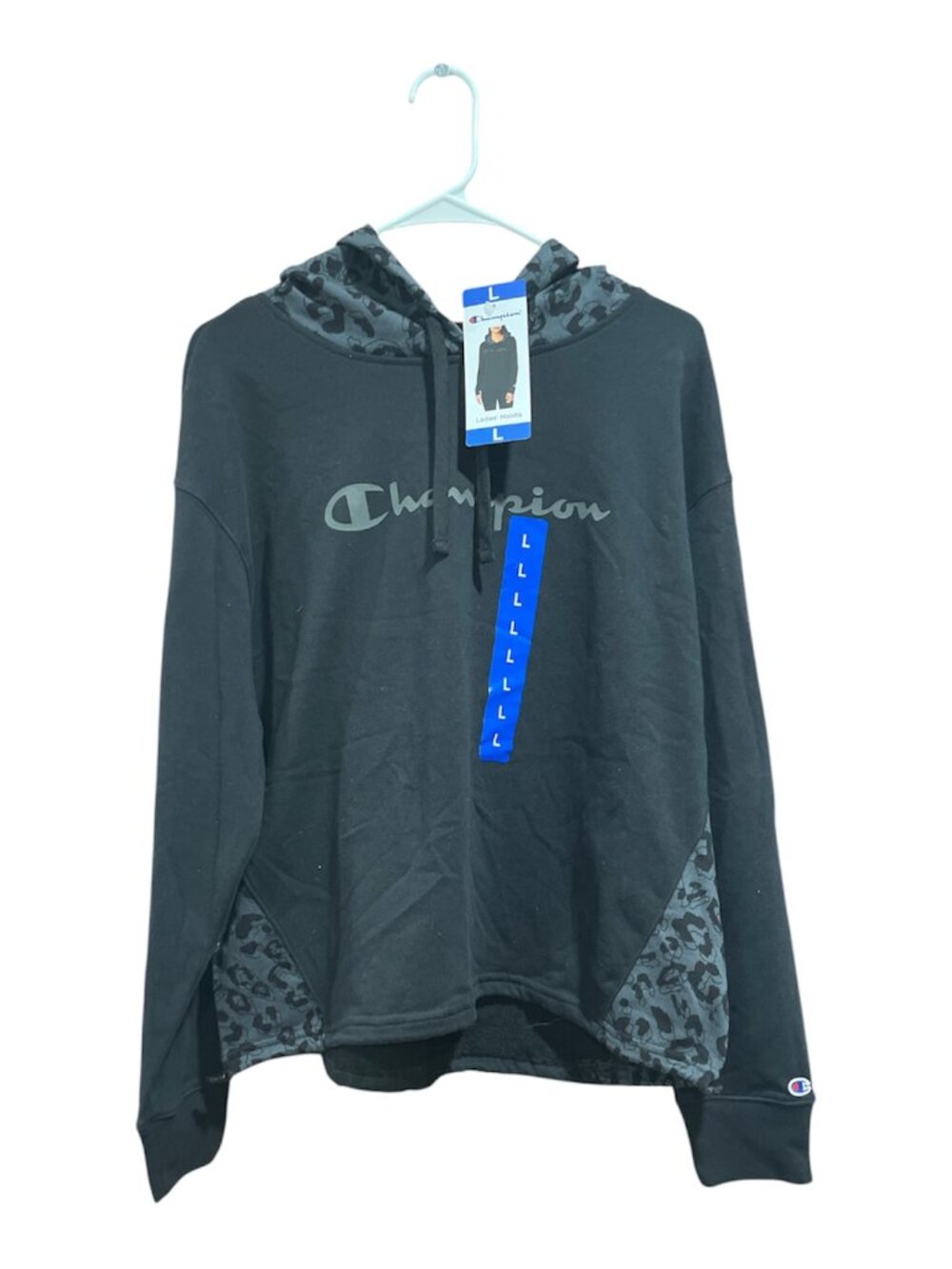 Women's Hoodie, Champion, L, Black, NWT